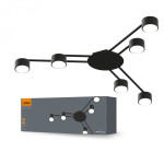 Светильник под лампу VIDEX 6хGX53 накладной черный (VL-SPF21B-B)