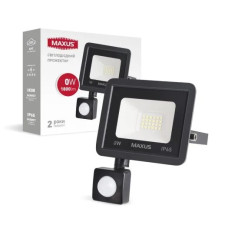 Прожектор светодиодный MAXUS FL-04 10W 5000K sensor (1-MFL-04-1050s)
