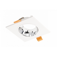 Корпус точечного светильника ARIES IP20 квадратный белый/хром GTV OP-ARIKW-23