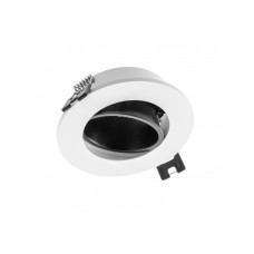 Корпус точечного светильника LINTO IP20 круглый Ø90x29 мм белый/черный GTV OP-LINTOK-52