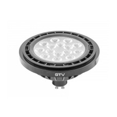 Лампа светодиодная ES111 4000K GU10 12,5W AC220-240V 40° 1250lm 109mA черный GTV LD-ES111NW13W40-10