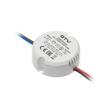 Блок питания LED размер 55х22мм12 V DC/15W IP 20 GTV (LD-ZASPU15W-30N)