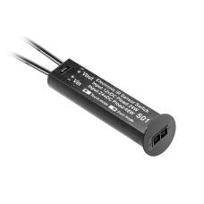 Датчик движения 2-х функциональный с димером 12-24V DC 12V max 24W 24V max 48W черный GTV AE-WBCUNI-10DIM