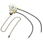 Выключатель с цепочкой 220-240V max 750W max 3А золото GTV AE-WLLAN1-90