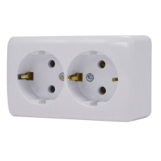 Розетка 2-я с/з Viola Белый 751-0200-127B