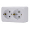 Розетка 2-я с/з Viola Белый 751-0200-127B