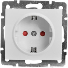 Розетка Rain Белая 1-я с/з с защитой от детей 703-0288-124B