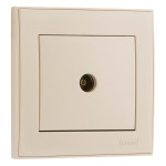 Розетка TV конечная Rain Крем (703-0388-130)