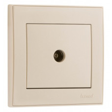 Розетка TV конечная Rain Крем (703-0388-130)