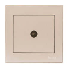 Розетка ТВ проходная Rain Перл.белый 703-3088-129