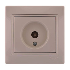 Розетка Mira крем TV проходная 701-0303-129