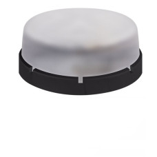 Светильник ERKA 1065-Black настенно-потолочный круглый черный/прозрачный E27 IP 65