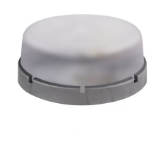 Светильник ERKA 1065-S настенно-потолочный круглый серебро/прозрачный E27 IP 65