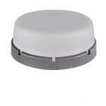 Светильник ERKA 1065-SB настенно-потолочный круглый серебро/белый E27 IP 65