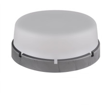 Светильник ERKA 1065-SB настенно-потолочный круглый серебро/белый E27 IP 65