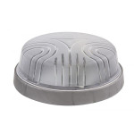 Светильник ERKA 1103-S настенно-потолочный круглый серебро/прозрачный E27 IP 20