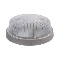 Светильник ERKA 1103-S настенно-потолочный круглый серебро/прозрачный E27 IP 20