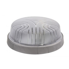 Светильник ERKA 1103-S настенно-потолочный круглый серебро/прозрачный E27 IP 20