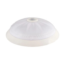 Светильник ERKA 1149 D.-B, настенно-потолочный с регулируемым датчиком движения круглый белый 2xE27 IP 20