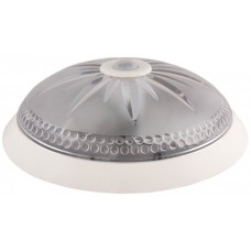 Светильник ERKA 1149 D настенно-потолочный с регулируемым датчиком движения круглый белый/проз 2xE27 IP20