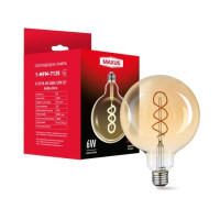 Светодиодная лампа G125 FM 6W 2400K 220V E27 Golden Deco (1-MFM-7125)