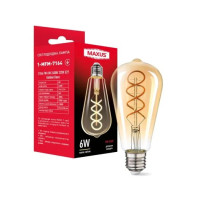 Светодиодная лампа ST64 FM 6W 2400K 220V E27 Golden Deco (1-MFM-7164)