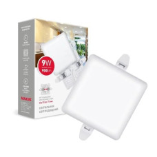 Светильник светодиодный врезной MAXUS SP Adjustable 9W 4100K Square 1-MSP-0941-SA