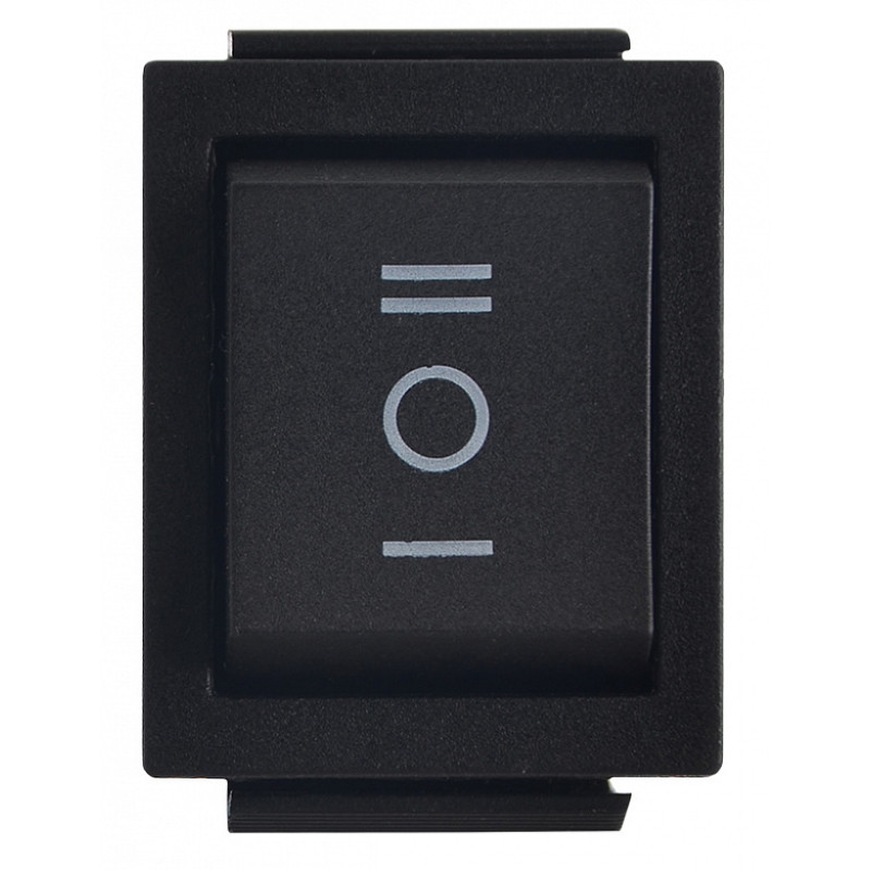 Переключатель LEMANSO LSW20 большой чёрный 3 проложения с фиксацией/KCD2-203