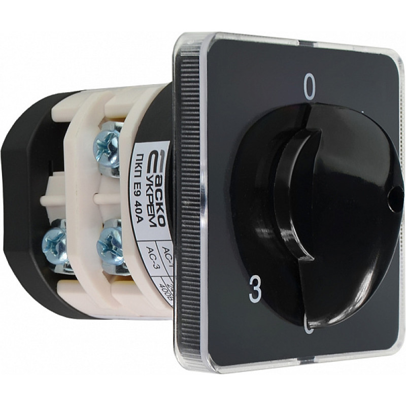 Переключатель пакетный АСКО-УКРЕМ типа ПКП Е9 25А/2.863 (0-1-0-2-0-3 выбор фазы) A0110010015