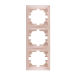 Рамка Mira Перл/Бел.Перамутр 3-я вертикальная 701-3000-153