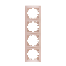 Рамка Mira Перл/Бел.Перамутр 4-я вертикальная 701-3000-154