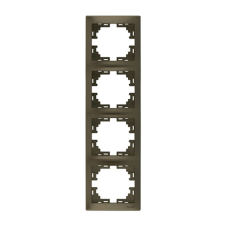 Рамка Mira Мир/Кор.Перламутр 4-я вертикальная 701-3100-154