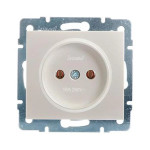 Розетка 1-на б/у Rain Перл.белый 703-3088-121B