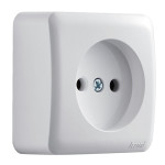 Розетка 1-на б/у Viola Белый 751-0200-121B