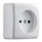 Розетка 1-на б/у Viola Белый 751-0200-121B