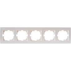 Рамка 5-на горизонтальная Rain Перл.белый 703-3030-150