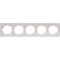 Рамка 5-на горизонтальная Rain Перл.белый 703-3030-150