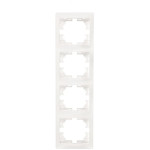 Рамка Mira белый 4-я вертикальная 701-0200-154