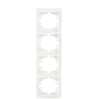 Рамка Mira белый 4-я вертикальная 701-0200-154