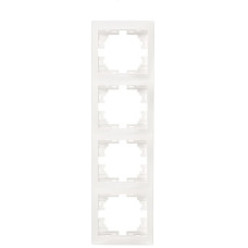 Рамка Mira белый 4-я вертикальная 701-0200-154