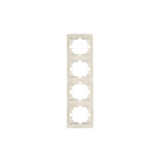 Рамка Mira крем 4-я вертикальная 701-0300-154