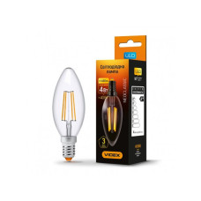 Светодиодная лампа VIDEX Filament C37F 4W E14 3000K (VL-C37F-04143)