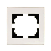 Рамка 1-я Rain Перл.белый 703-3030-146