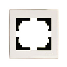 Рамка 1-я Rain Перл.белый 703-3030-146