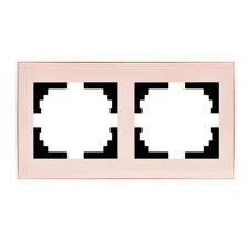 Рамка 2-я горизонтальная Rain Крем 703-0303-147