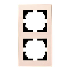 Рамка 2-я вертикальная Rain Крем 703-0303-152