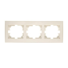 Рамка 3-я горизонтальная Rain Крем 703-0303-148