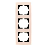 Рамка 3-я вертикальная Rain Крем 703-0303-153