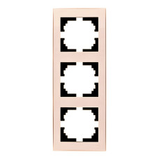 Рамка 3-я вертикальная Rain Крем 703-0303-153