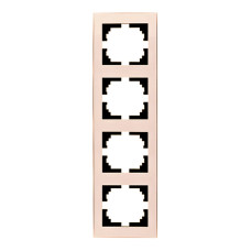 Рамка 4-я вертикальная Rain Крем 703-0303-154